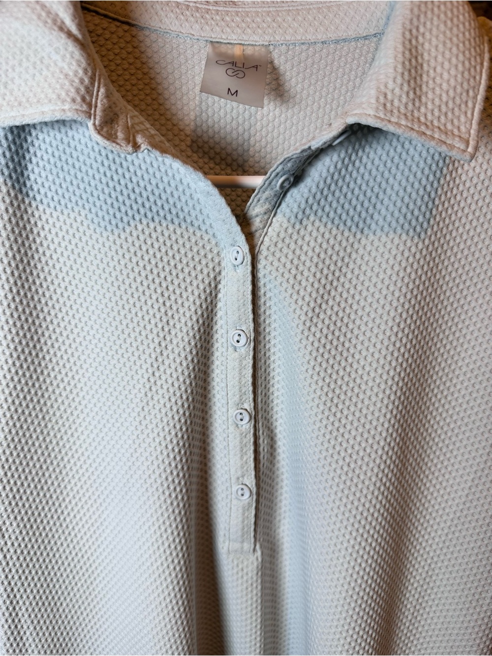 Calia Baby Blue Ribbed Polo Golf Tank - Picture 6 of 11